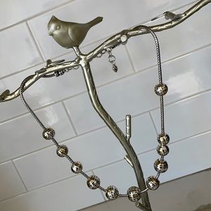 Brighton W/Y Gold Ball Heavy Necklace -Gorgeous!